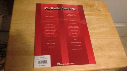 The Beatles 1962-1966 Guitar Tab Sheet Music Chords Lyrics Rock Songs Book