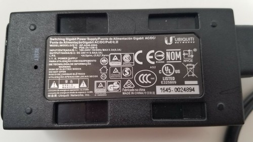Ubiquiti Switching Mode Power Supply 24 volt PoE - GP-A240-050G Gigabit