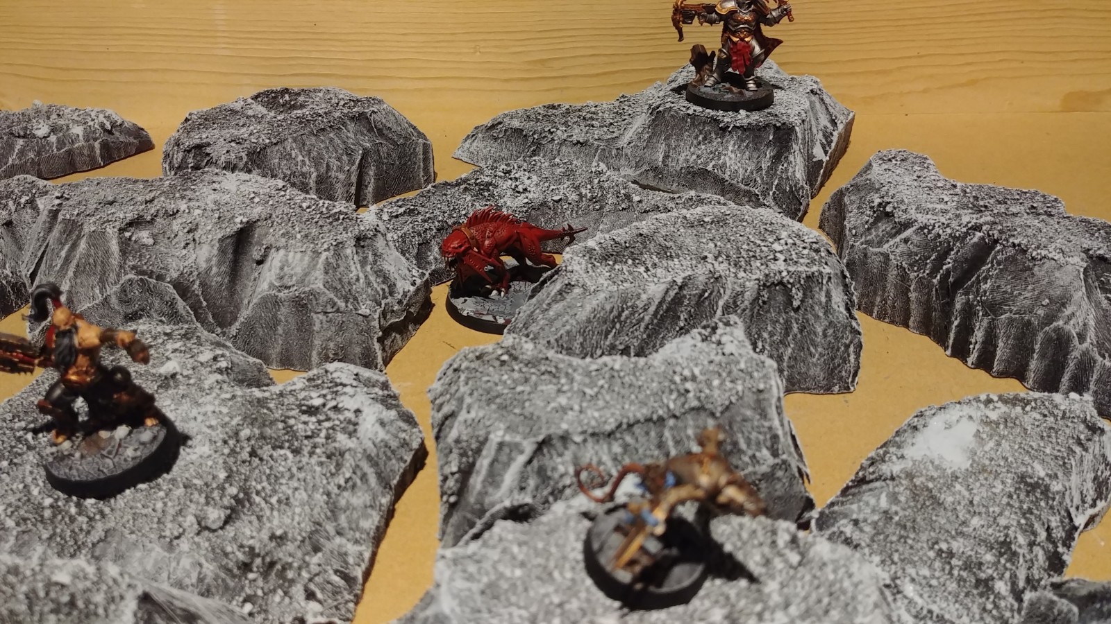 Wargaming Terrain - Large Box Set of Hills Stone Finish