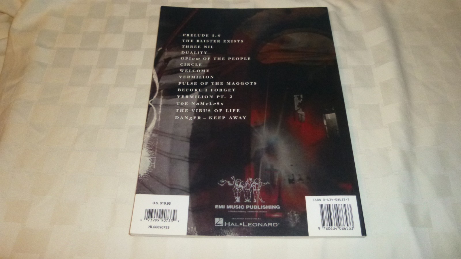 HAL - LEONARD SLIPKNOT Vol.3 THE SUBLIMINAL VERSES GUITAR INSTRUCTION SHEET BOOK