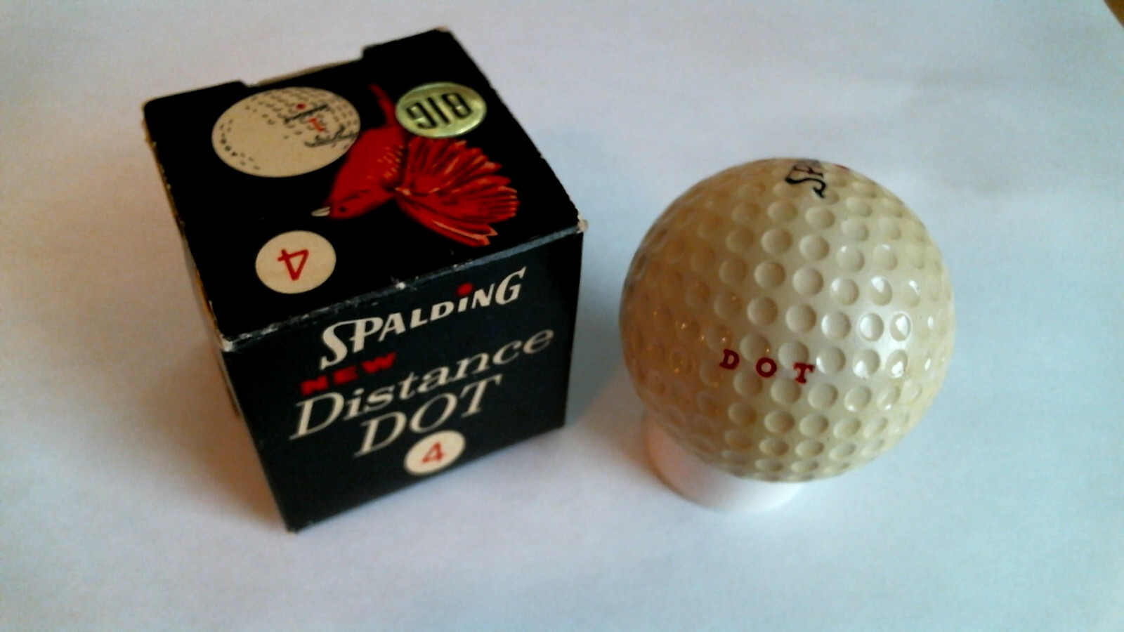 Spalding Dot Distance Golf Ball Ca. 1974 - Single Ball Box