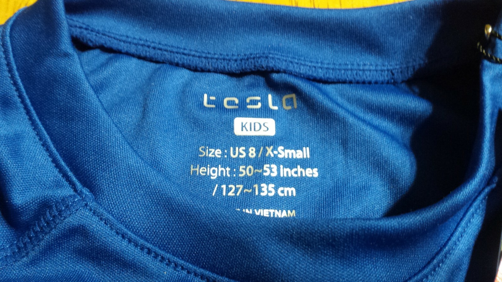 TESLA Performance Kid's Size X-Small 8 Swim Shirt UPF 50+ Cool Dry