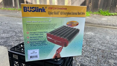 4TB Buslink CipherShield USB 3.0/eSATA CSE-4T-SU3 256 bit encrypted