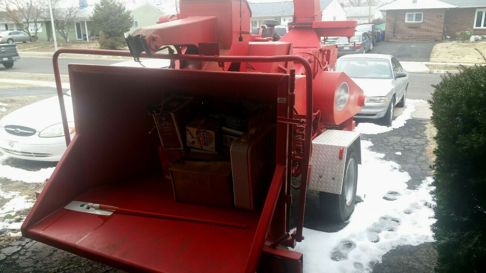 Gorgeous Morbark 2400 XL Hurricane Brush Chipper New Engine New Paint New Vinyl