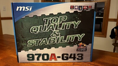 MSI 970A-G43 Motherboard MS-7693, Socket AM3+ AMD 970 Chipset, DDR3 Memory