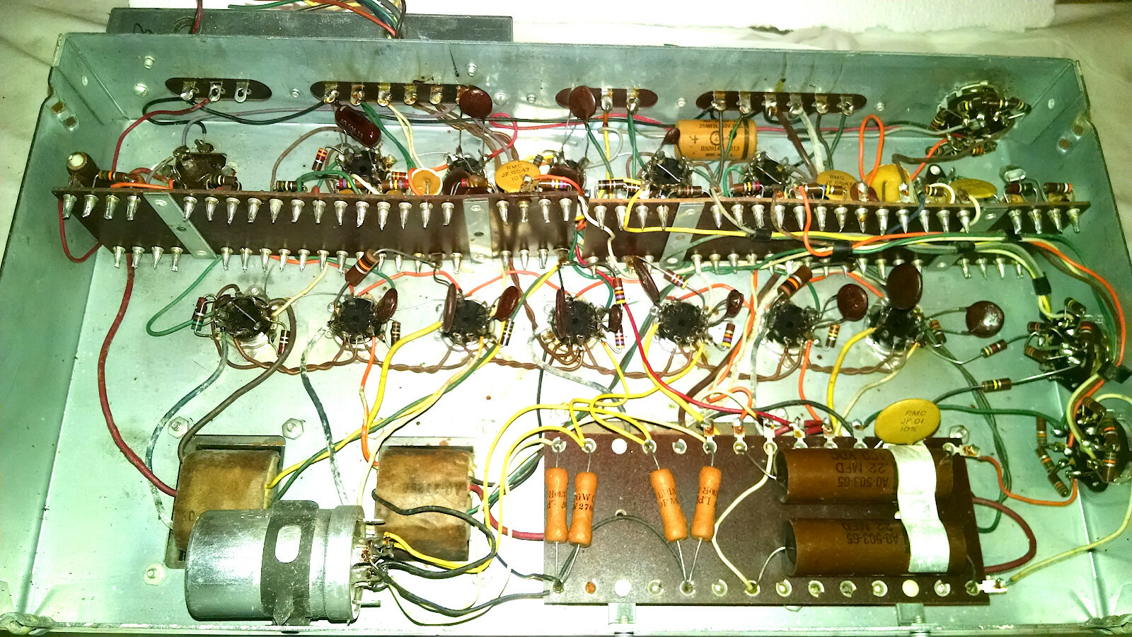 HAMMOND ORGAN AMPLIFIER H-AO-33-3 FROM A TONE CABINET  FOR PARTS OR REPAIR