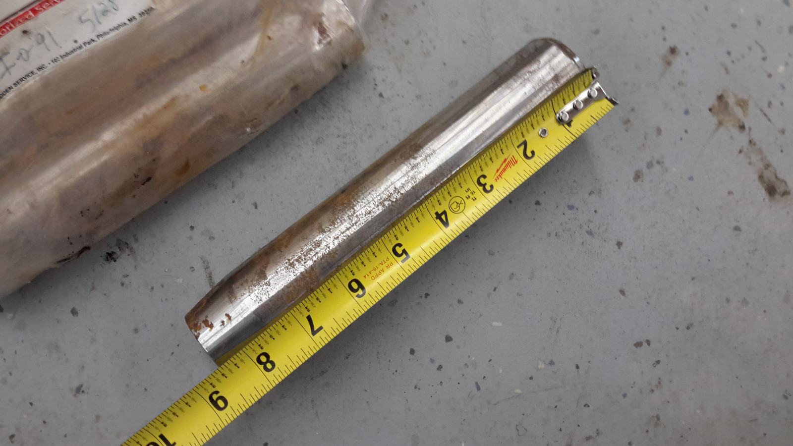 I-0-91-5128 Tilt Cylinder Anchor Pin Taylor t250m 8.5x1.75