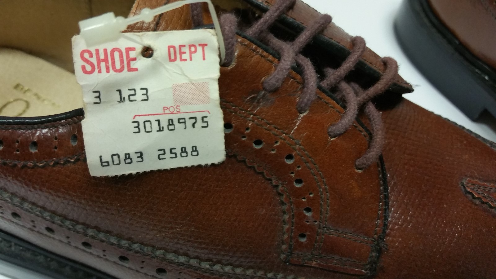 Men's Vintage SAM SHOEs Bench Made Hand Crafted Heavy Leather Sz 9D New W/Tags