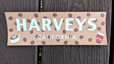 Harveys California Seatbelt Bag Coffee Lover   Bumper Sticker