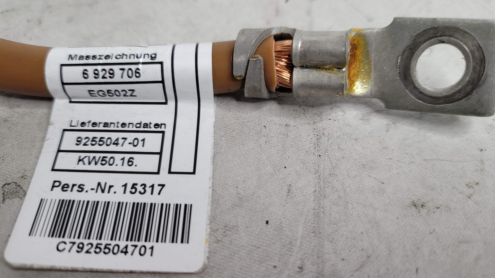 0 Bmw M3 G80 2024 Ground battery cable 15974510 image 4