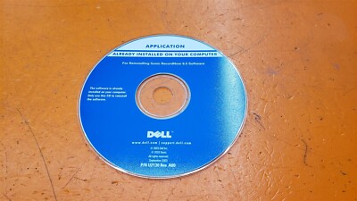      Dell Application Reinstalling Sonic RecordNow 6.5 Software Disc Only