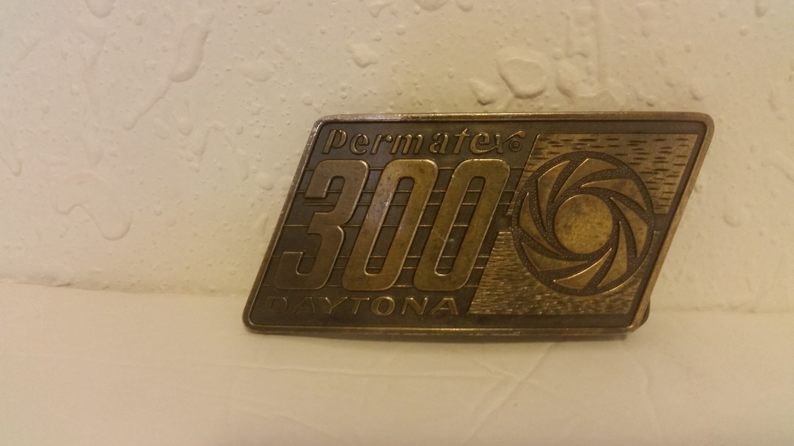 Vintage 1975 Permatex Daytona 300 Belt Buckle Sports Racing Lewis New