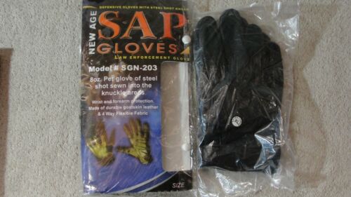 1 Pair NEW AGE SAP Gloves, Model #SGN-203, New Open Package