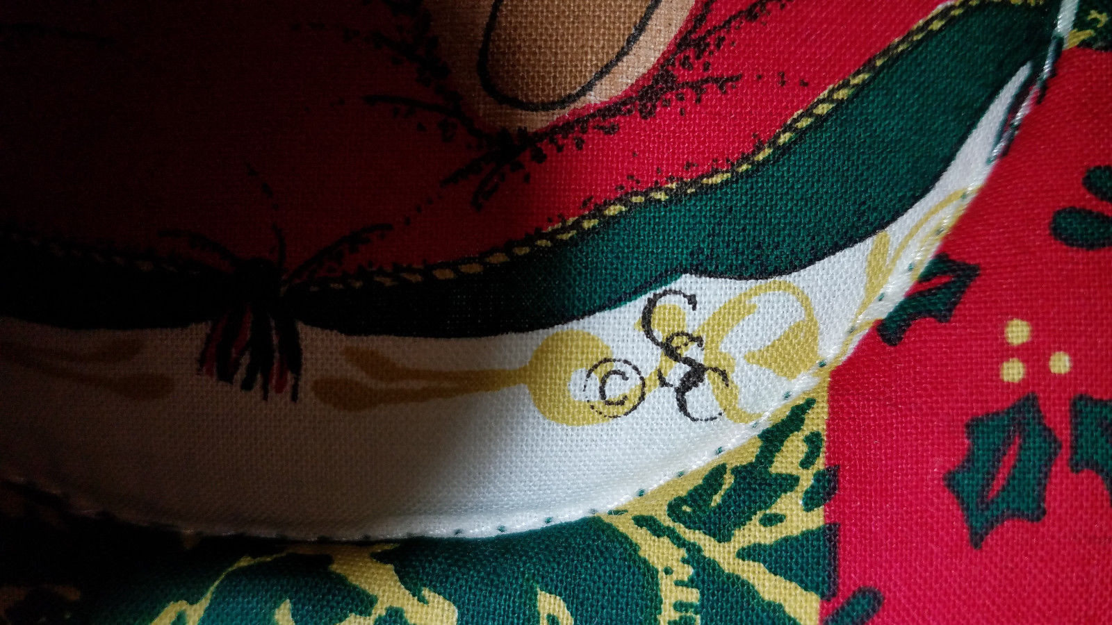 Vintage CSC Set of 2 Christmas Bear & Santa Pot Holders Hot Pads. Never used