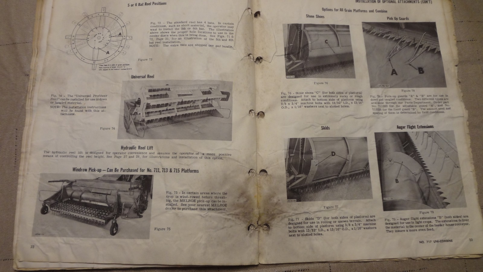 New Idea 717 Uni Combine Operator's Manual UC-106