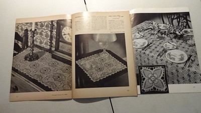 CROCHET Patterns Doilies Old 1940s 1950s Lot 5 Booklets Old Vintage  Pineapple