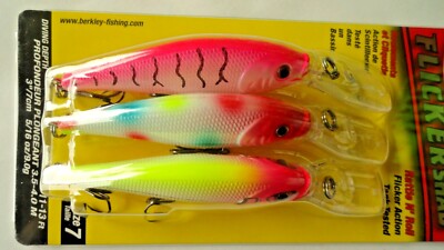 Berkley Flicker SHAD #5, #7 (Select Size) (Select Color) EXCLUSIVE 3-PACK