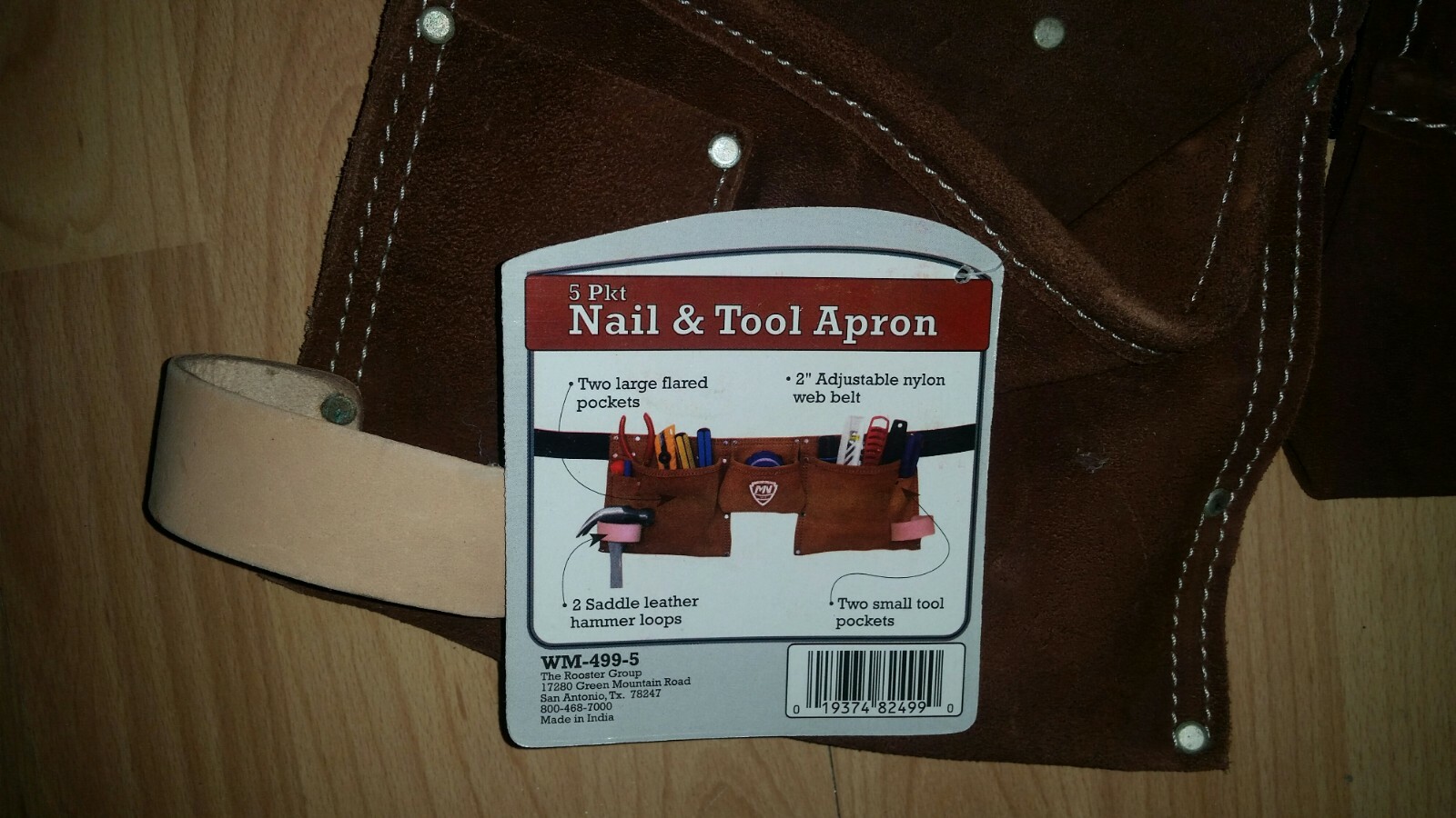 McGuire-Nicholas 5 pocket tool belt carpenter nail belt new suede