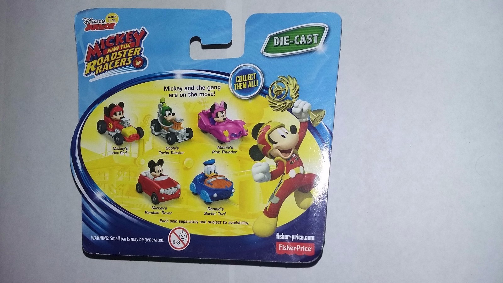 Fisher Price Mickey Mouse Roadster Racers Mickey's Hot Rod Disney diecast