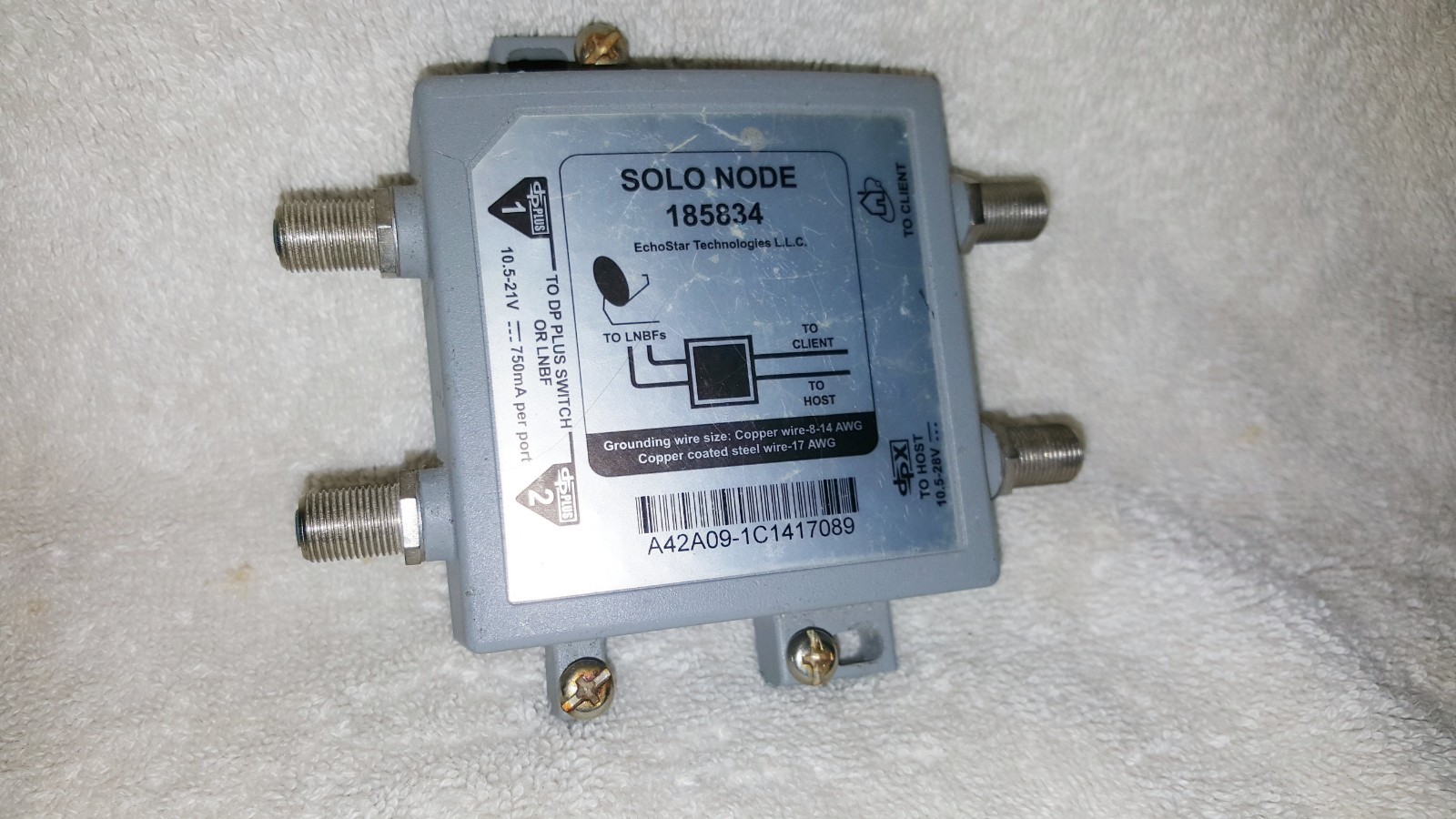 Dish Network Solo Node for Hopper Joey Bell ExpressVU Whole Home DVR 185834 HDTV