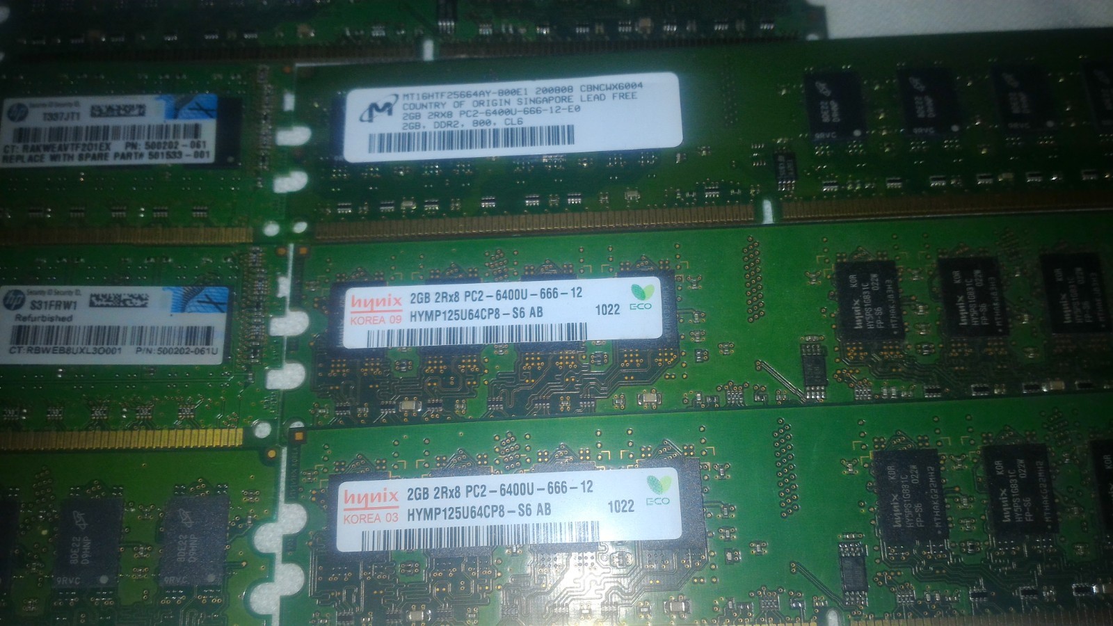 3+ pounds RAM / Memory Scrap Gold Recovery - Repair - RAMBUS 1GB - 2GB - 4Gb