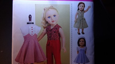DOLL CLOTHES PATTERNS Lot 3 NEW Were $51 Simplicity 1392 1086 5733 Heigl 18