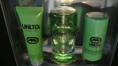 UNLTD by Marc Ecko 3 pcs gift set for men 3.4 oz + 2 more SEE PICS READ