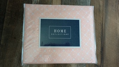 New! Home Reflections Printed Brushed Sheets, Size Full