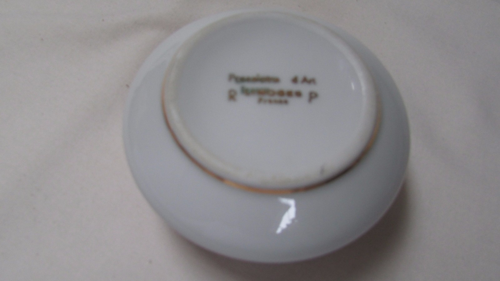 Porcelaine Limoges Red Trinket Box Vintage Couple 3in