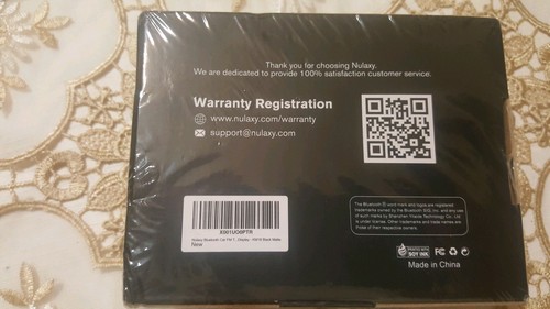 Nulaxy Wireless In-Car Bluetooth FM Transmitter Radio Adapter Car Kit - Matte BK