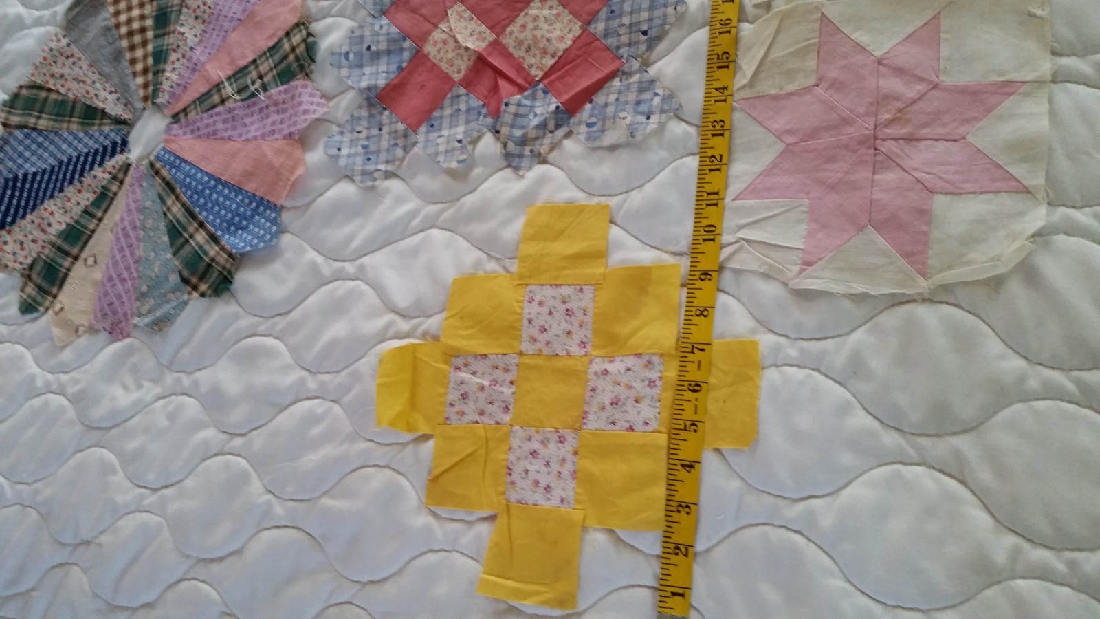 9 Vintage Mix Match Quilt Blocks
