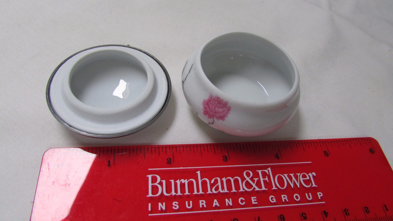 Limoges Chanill Paris France Trinket Box Rose and Silvertone