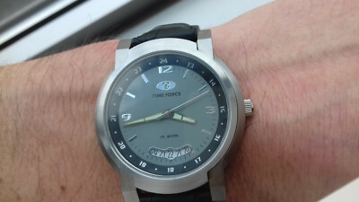TIME FORCE TF1119J02 DIVER 100M CALENDAR VINTAGE COLLECTION NOS WATCH MONTRE UHR