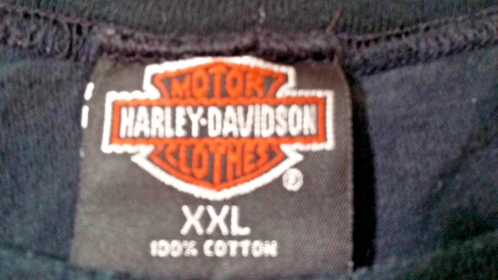 Harley-Davidson VTG Short Sleeve Graphic T-Shirt SZ 2XL  Black USA