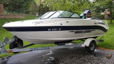 2003 Seadoo Utopia 205 with trailer