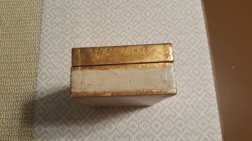 Florentine Toleware Italy Wood Jewelry Box 6x4
