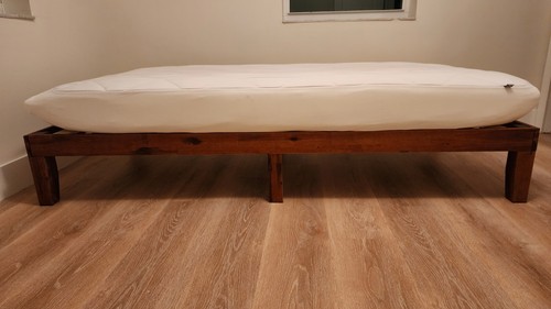 Mellow Twin Bed Frame Wood Modern With Gel Foam Mattress