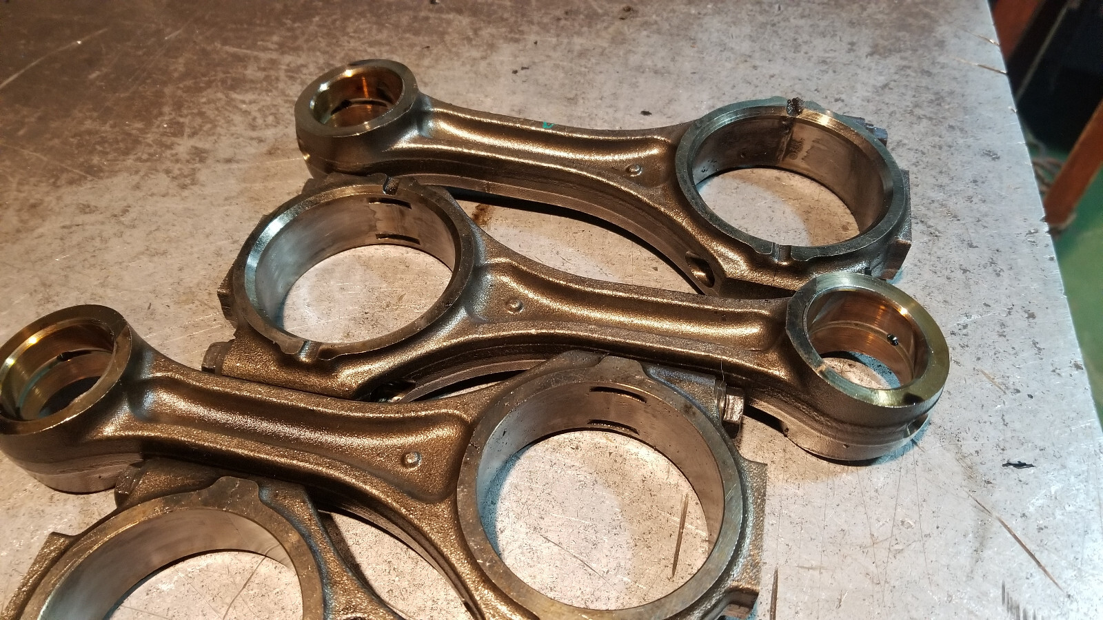 07-10 2007-2010 DURAMAX 6.6 6.6L LBZ LMM ENGINE CONNECTING ROD SET 97352631 - Picture 5 of 10