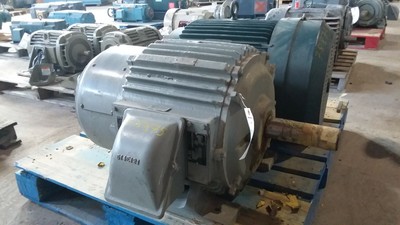 30 HP P&H Electric Motor, 1200 RPM, 364RX Frame, TENV, 220/440 V, Slip Ring, New