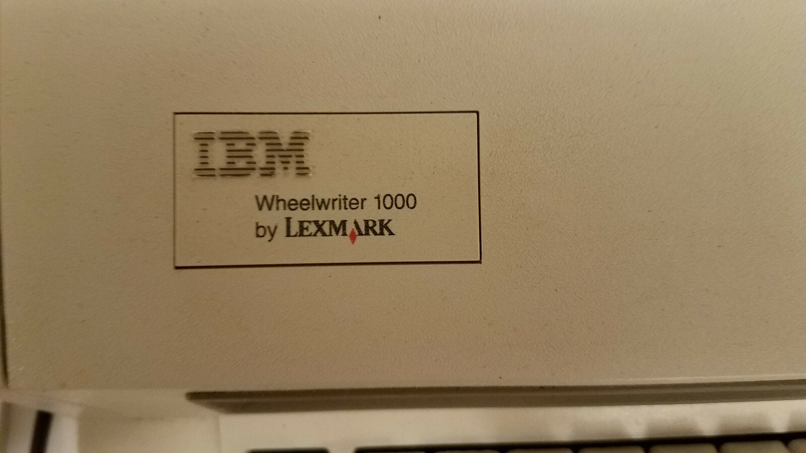 IBM Wheelwriter 1000 by Lexmark - With New Ribbon - Includes User's Guide