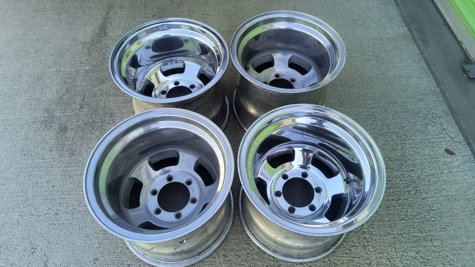 M/T Challenger Alcoa Mickey Thompson wheels 15x12 6x5.5 nice