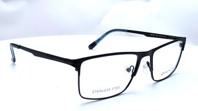 GANT GA3128 002 Matte Black Rectangle Mens Eyeglasses 55mm