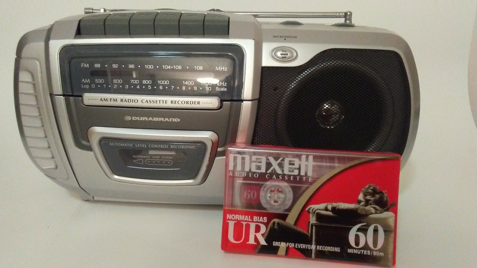 Durabrand Portable Radio Cassette Recorder, Tested WORKS