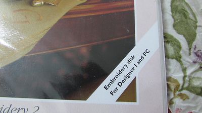 Husqvarna Viking Embroidery Set #2 MONOGRAMS & NUMBERS ORIG Design 1 & PC EXC