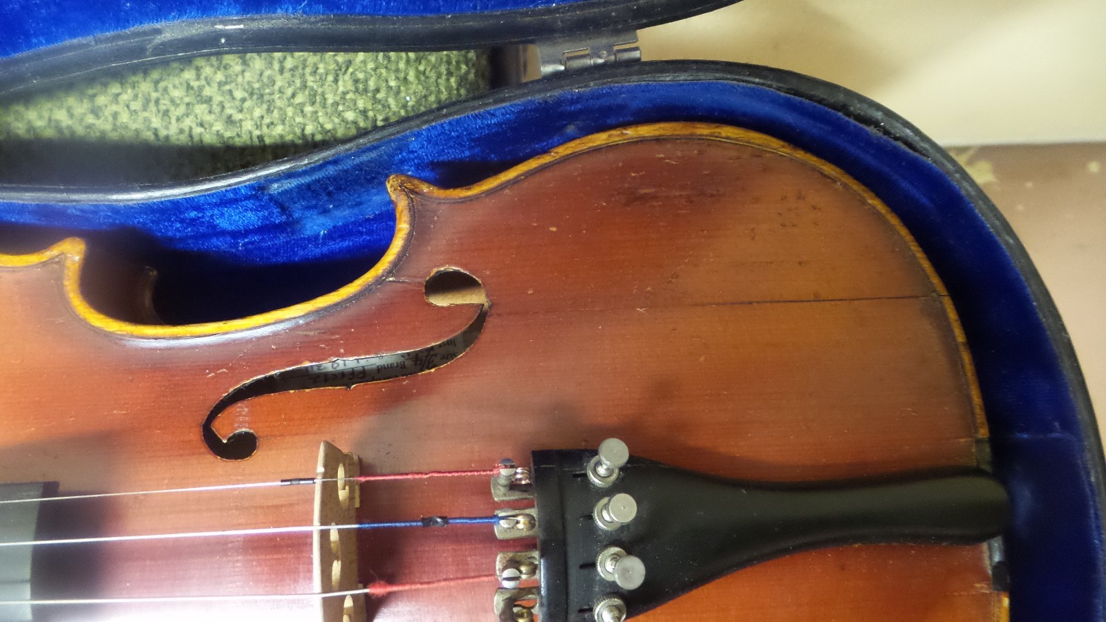 Vintage Pfretzschner 3/4 Violin W/Case, Gaspari Rosewood Tuners Upgraded