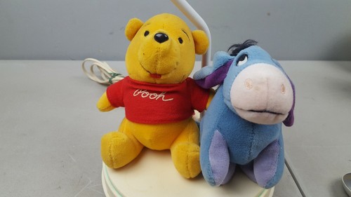 Vintage 80s Disney Winnie The pooh And Eeyor desk Table Lamp