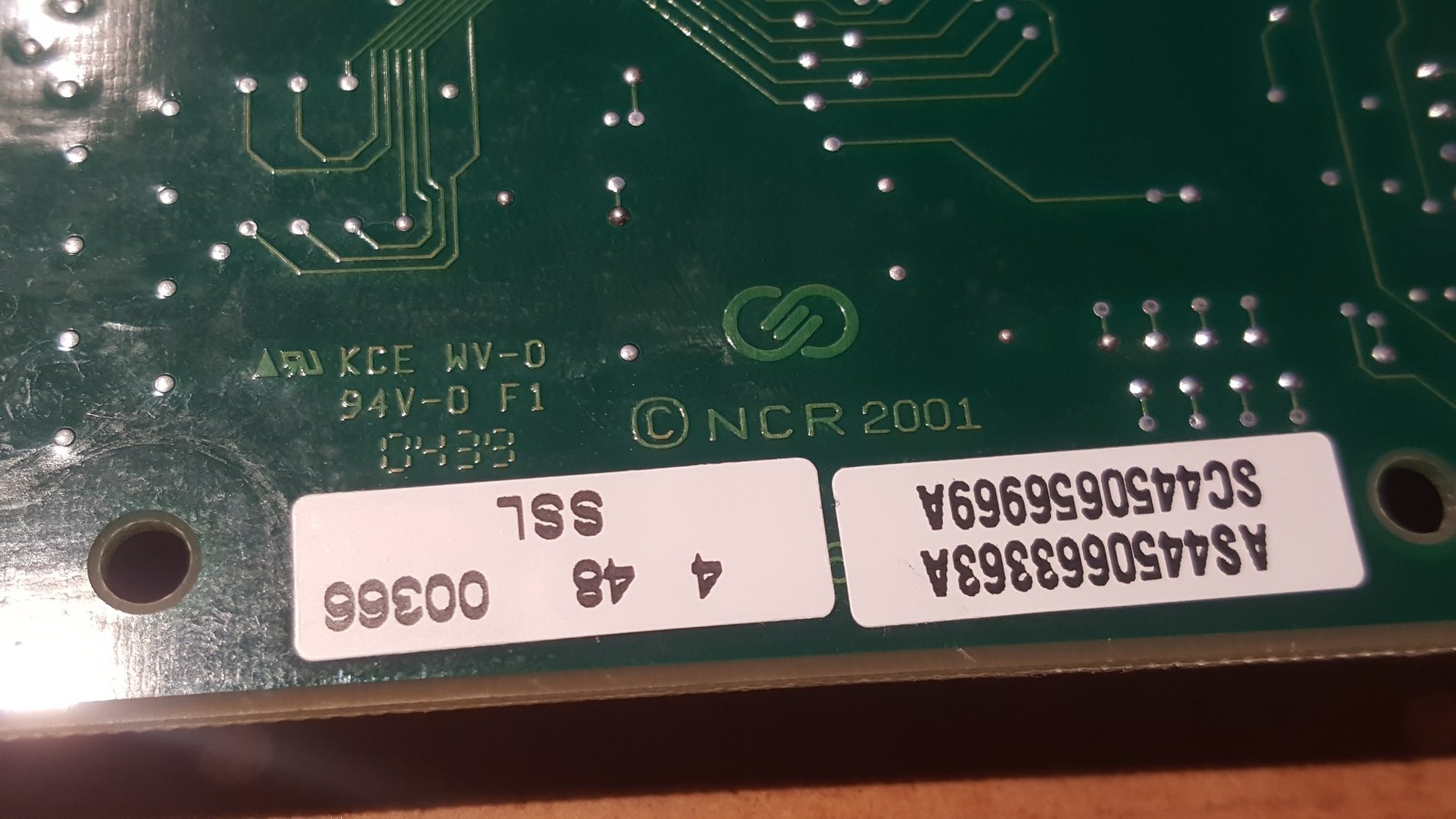 NCR 5890-5890E ATM SelfServ Enhanced Audio Control Board P/N: 445-0663363A