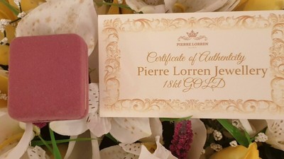 Pre-owned Warner Bros Looney Tunes Disney Earrings Tweety 18kt Solid Gold  Original Handmde