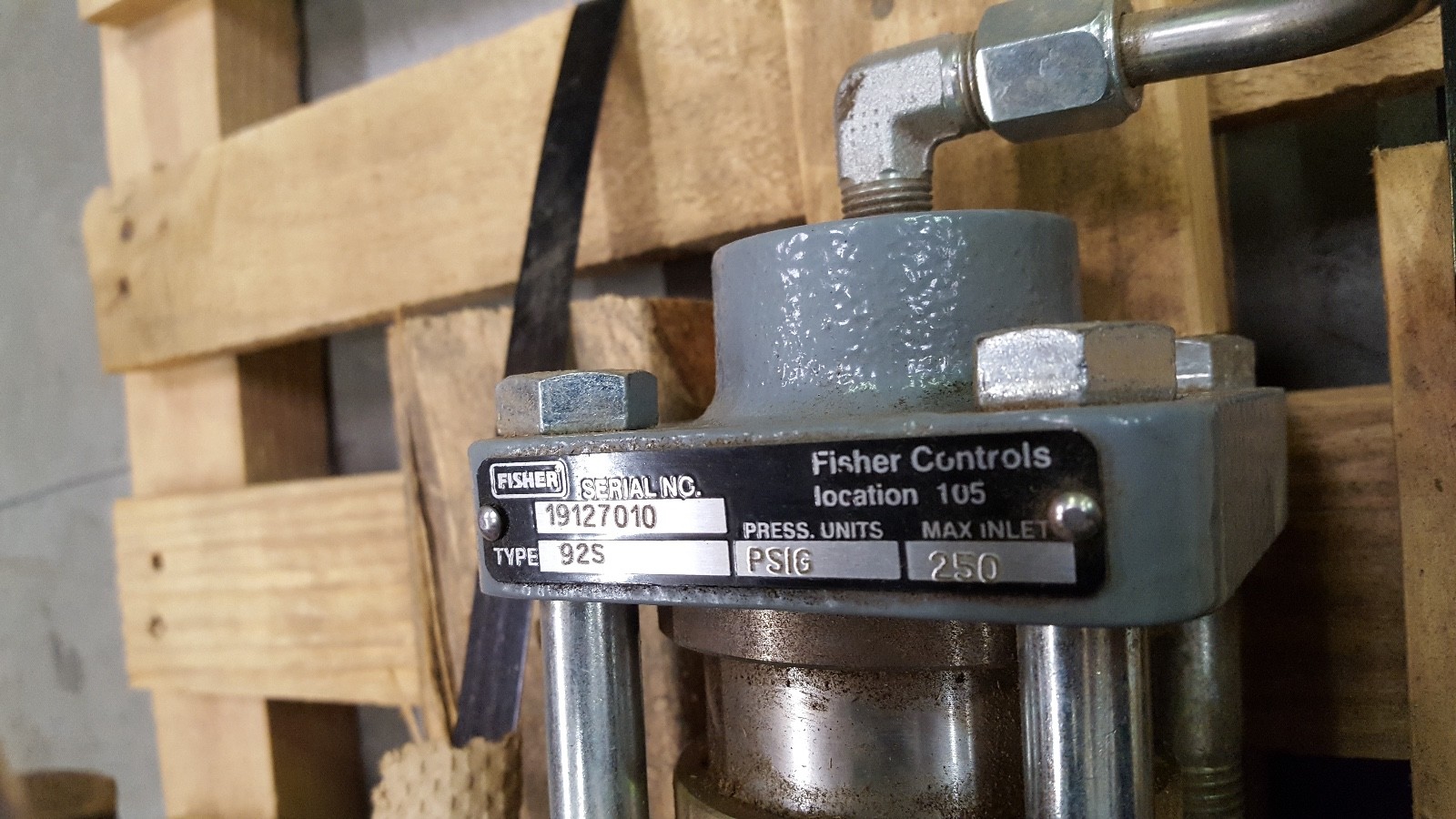 Fisher Type 92S Steam Regulator with Fisher 6492H Regulator Pilot