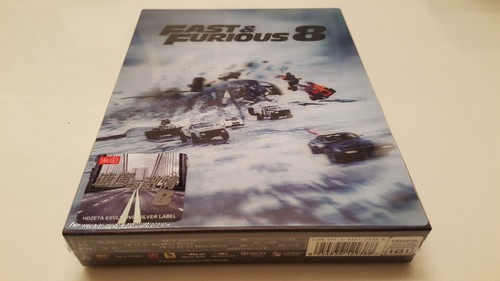 Fast and Furious 8 Lenticular Full Slip Combo STEELBOOK